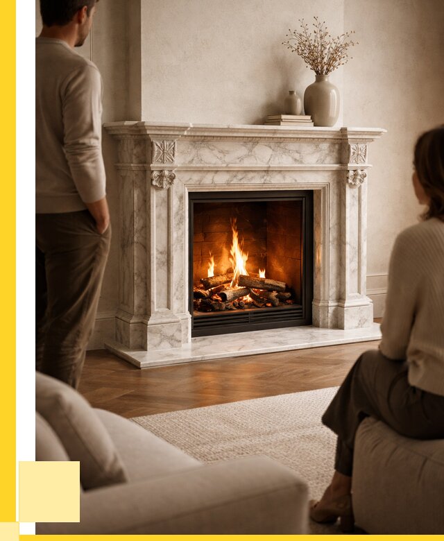 Мраморные камины под ключ в Саратове от 255825 р. | ЭриданСрт