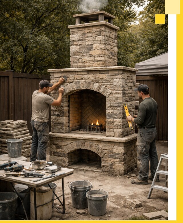 Проектирование и установка уличных каминов в Саратове