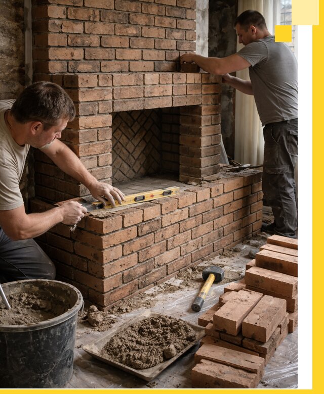 Изготовление и установка кирпичных каминов в Саратове