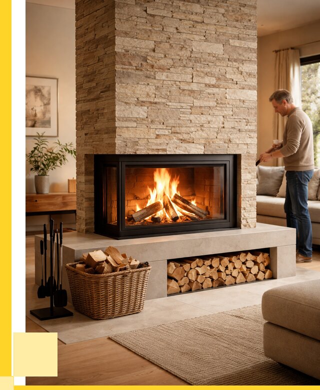 Дровяной камин под ключ в Саратове от 204660 р. | ЭриданСрт