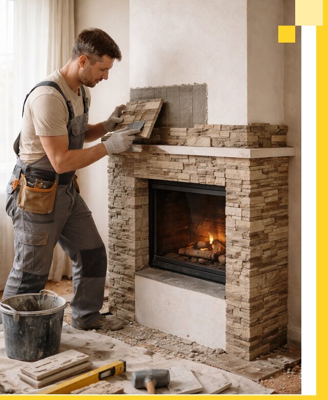 Изготовление и монтаж каминов для дома под ключ в Саратове