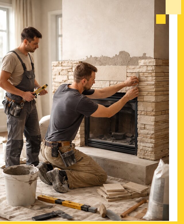 Установка и монтаж каминов для загородного дома в Саратове