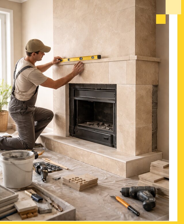 Установка и монтаж каминов в частном доме под ключ в Саратове