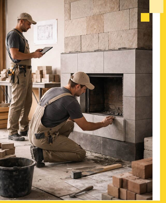 Индивидуальные проекты каминов и каминных систем в Саратове