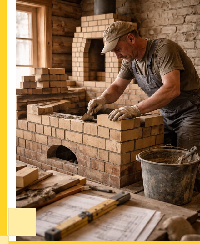 Кладка печей из кирпича в Саратове цены от 30699 р. - ЭриданСрт