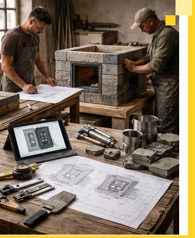 Разработка проектов печей с согласованием и монтажом в Саратове