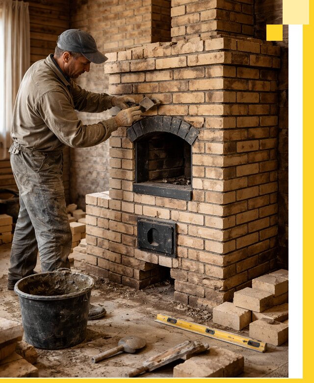 Кирпичные печи под ключ в Саратове: проектирование и кладка