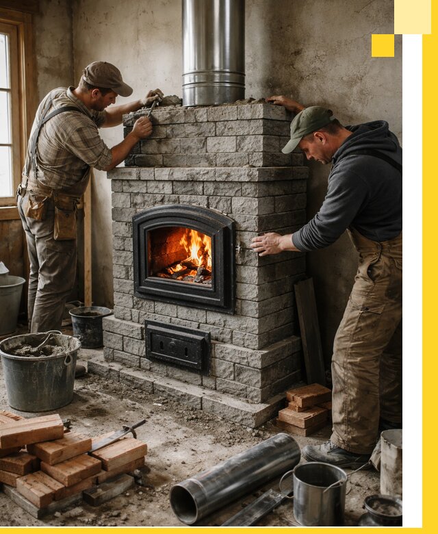 Производство, поставка и монтаж дровяных печей в Саратове