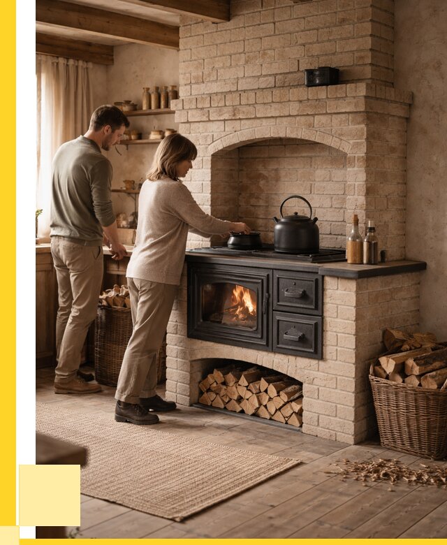 Печи с плитой в Саратове от 46049 р. | ЭриданСрт — кирпичная печь