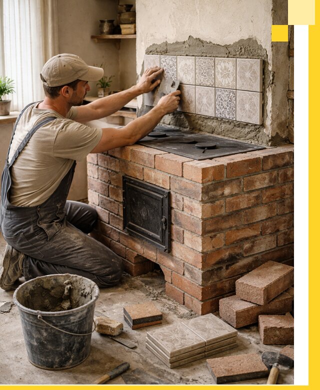 Печи с плитой на заказ монтаж гарантия и сервис в Саратове