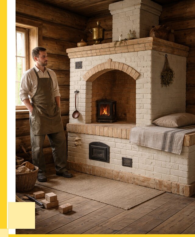 Русские печи с лежанкой под ключ в Саратове от 153495 р. ЭриданСрт