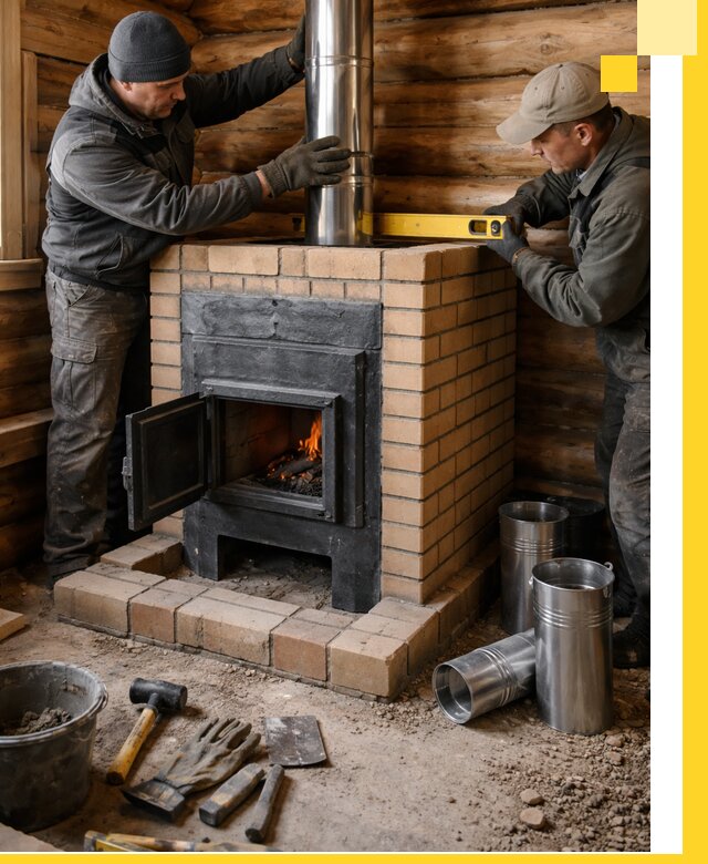 Проектирование, изготовление и установка банных печей в Саратове