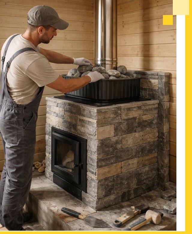 Печи для парной в Саратове, производство, монтаж и обслуживание