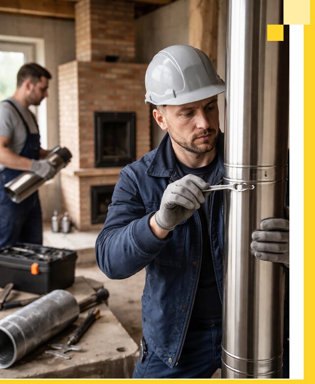 Профессиональный монтаж дымоходов для печей в Саратове