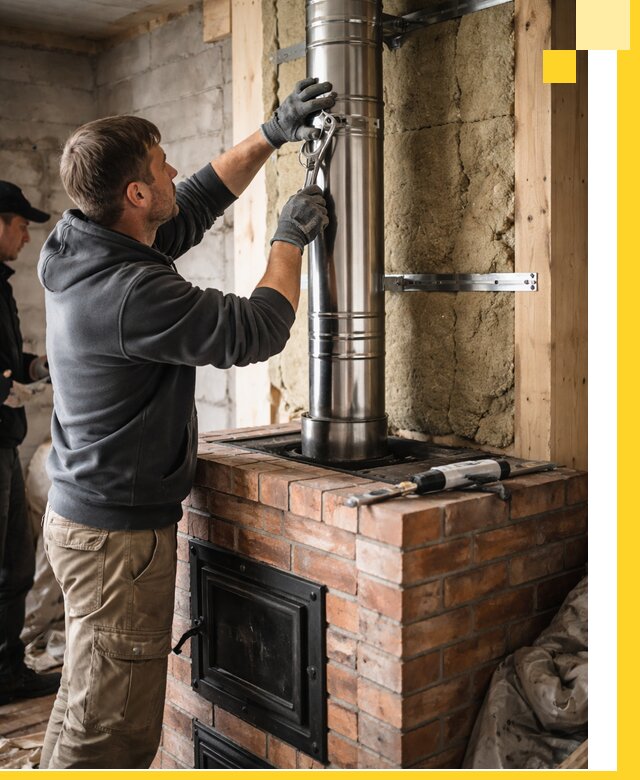 Изготовление и монтаж печей и дымоходов под ключ в Саратове