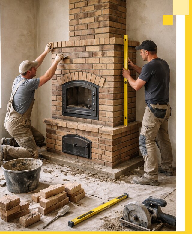 Продажа и установка печей и каминов для дома под ключ в Саратове