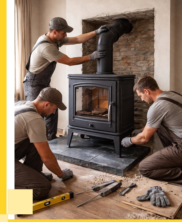 Монтаж печи камина в частном доме в Саратове от 25583 р. | ЭриданСрт