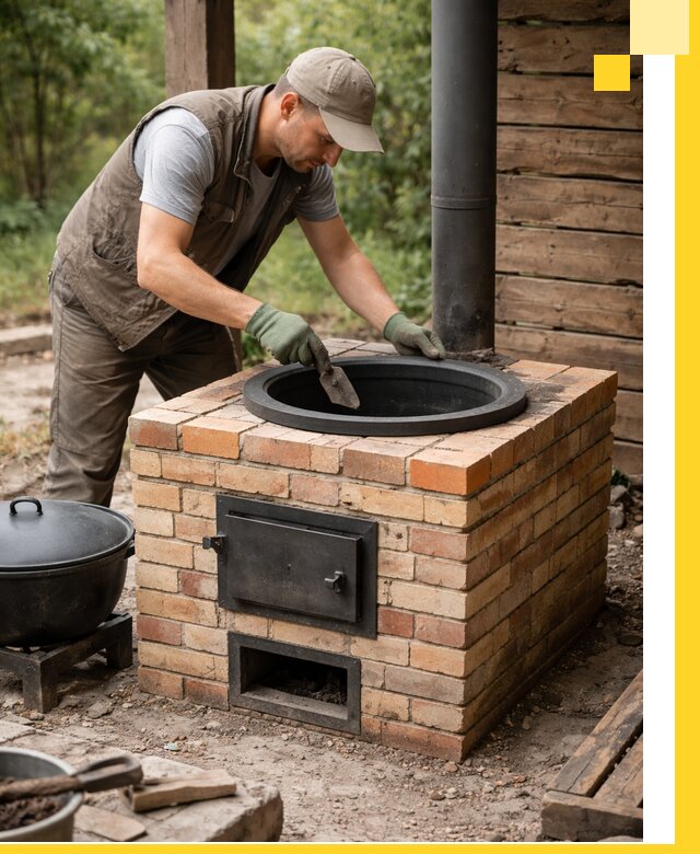 Изготовление и установка печей для казана в Саратове под ключ