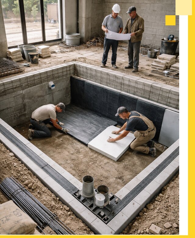 Проекты частных и общественных бассейнов под ключ в Саратове