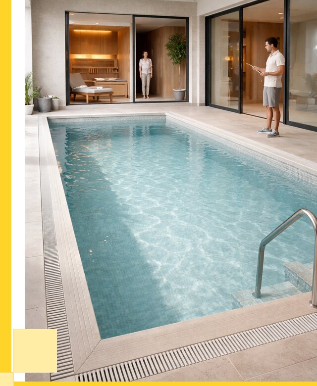 Отделка бассейна пленкой ПВХ в Саратове от 3582 р. - ЭриданСрт