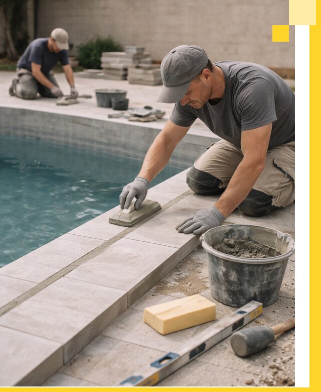 Отделка бассейнов в Саратове: декоративная отделка и гидроизоляция