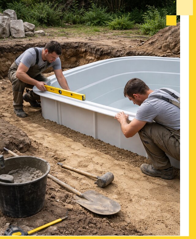 Производство и установка пластиковых бассейнов в Саратове под ключ