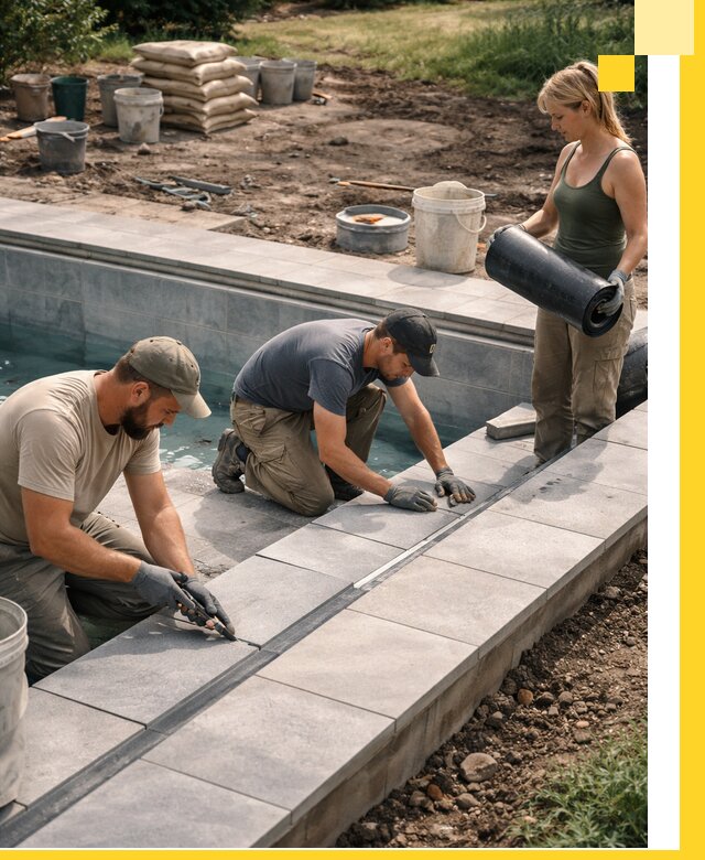 Строительство и монтаж уличных бассейнов под ключ в Саратове