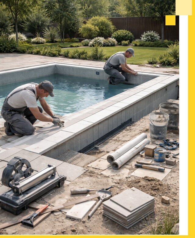 Строительство открытых бассейнов под ключ в Саратове профессионально