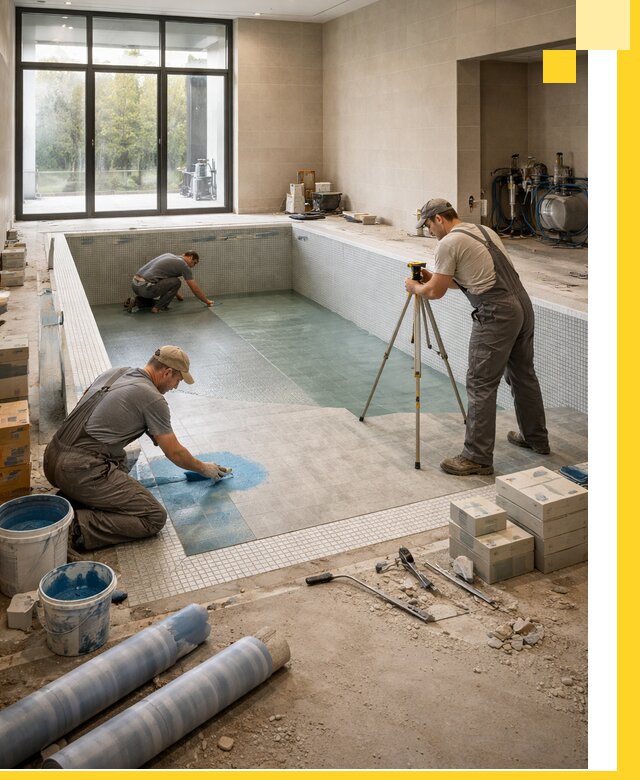 Проект и строительство закрытых бассейнов в Саратове под ключ