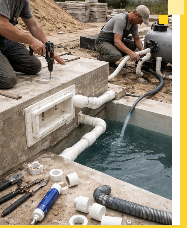 Строительство скиммерных бассейнов под ключ в Саратове