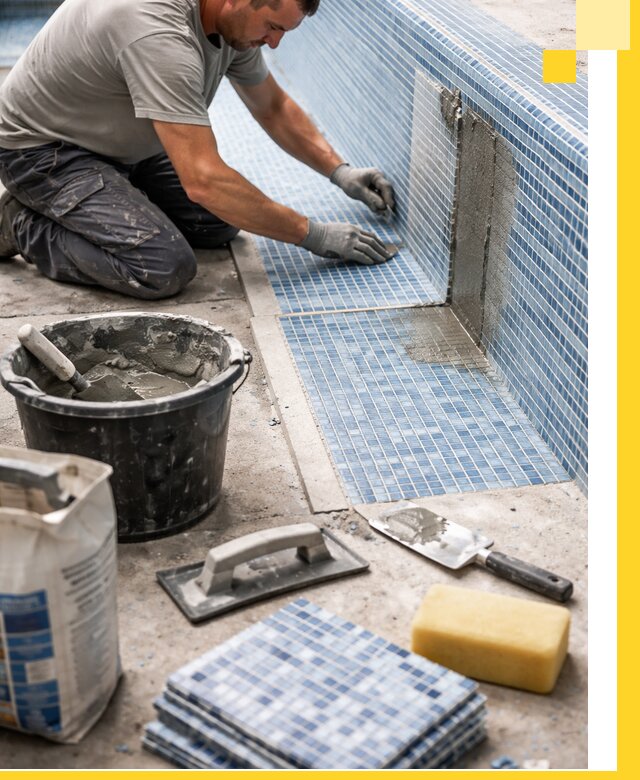 Укладка и ремонт мозаики для бассейнов под ключ в Саратове