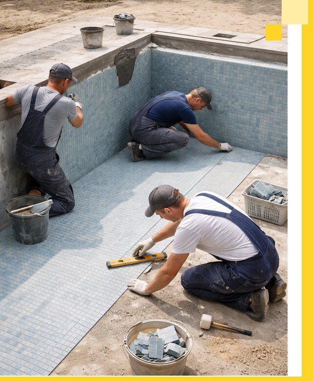 Укладка и установка плитки для бассейнов под ключ в Саратове