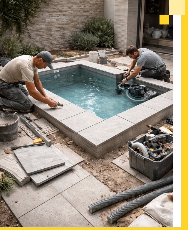 Мини бассейны под ключ в Саратове, дизайн и установка