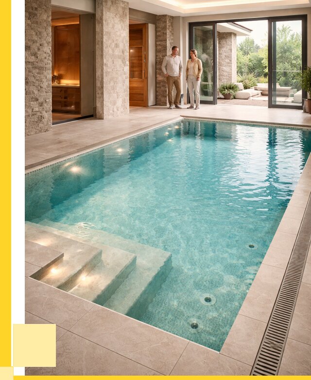 Бассейн во дворе в Саратове: проект, отделка от 1227960 р. | ЭриданСрт