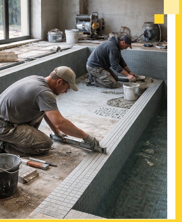 Строительство бассейна в частном доме в Саратове под ключ