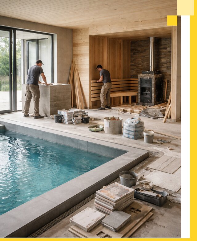 Проектирование и строительство бань с бассейном в Саратове