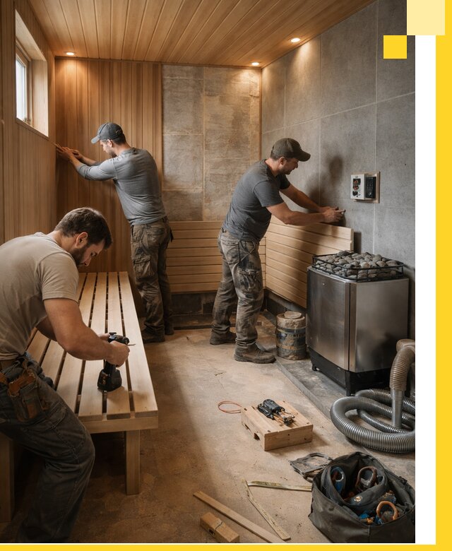 Сауны под ключ в Саратове, проектирование, строительство, отделка