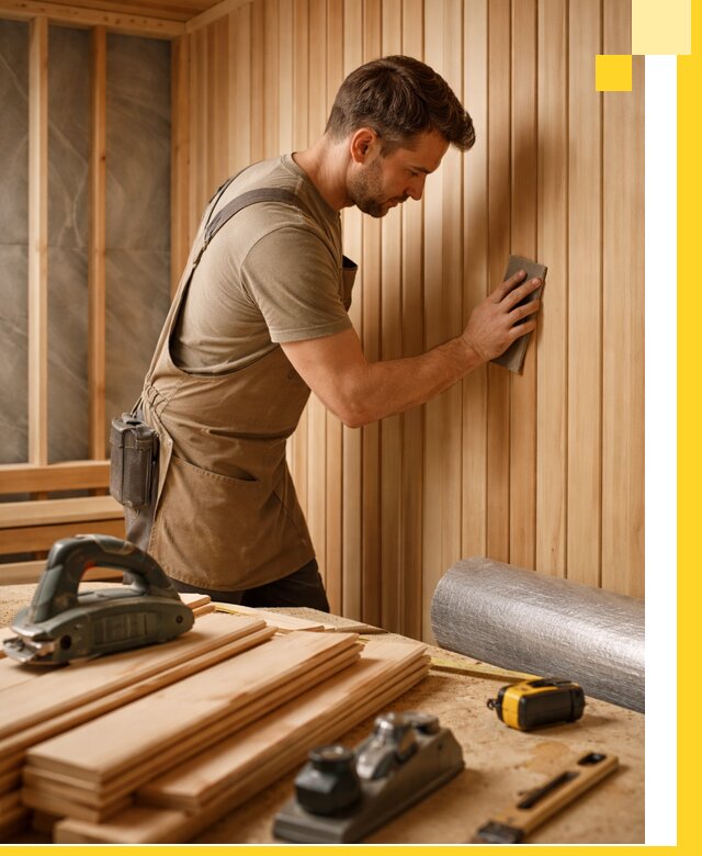 Профессиональная отделка саун и парных под ключ в Саратове