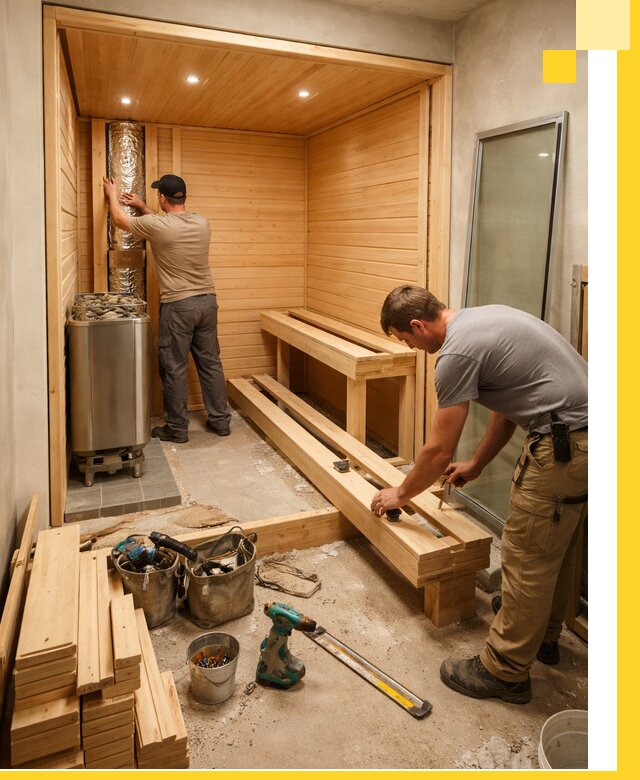 Проектирование и установка домашних саун под ключ в Саратове