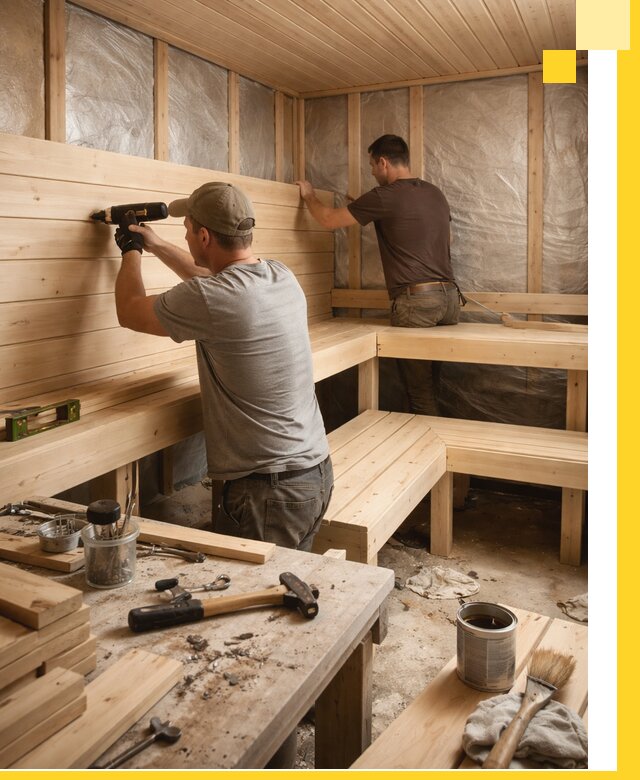 Профессиональная отделка бань и саун под ключ в Саратове