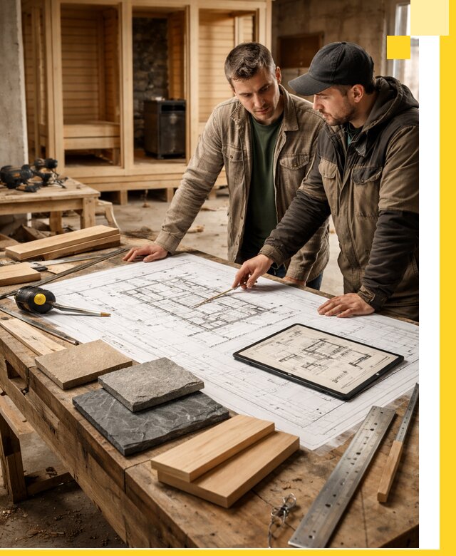 Проекты бань под ключ и планы строительства в Саратове