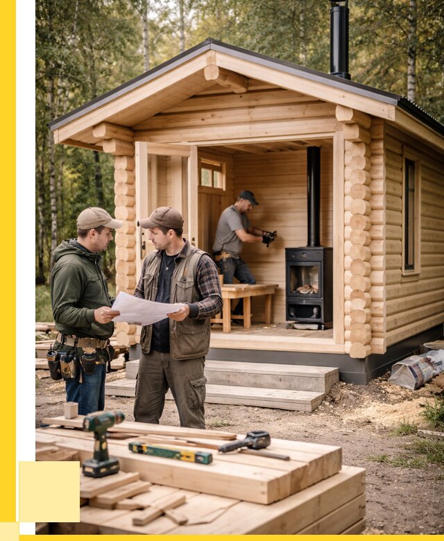 Монтаж бань под ключ в Саратове — от 204660 р. | ЭриданСрт