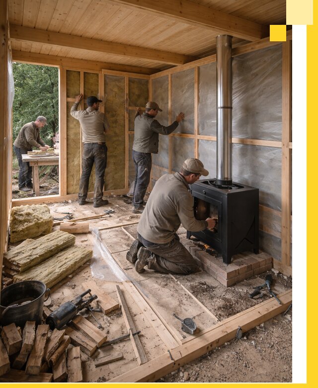 Профессиональный монтаж бань под ключ в Саратове для дома