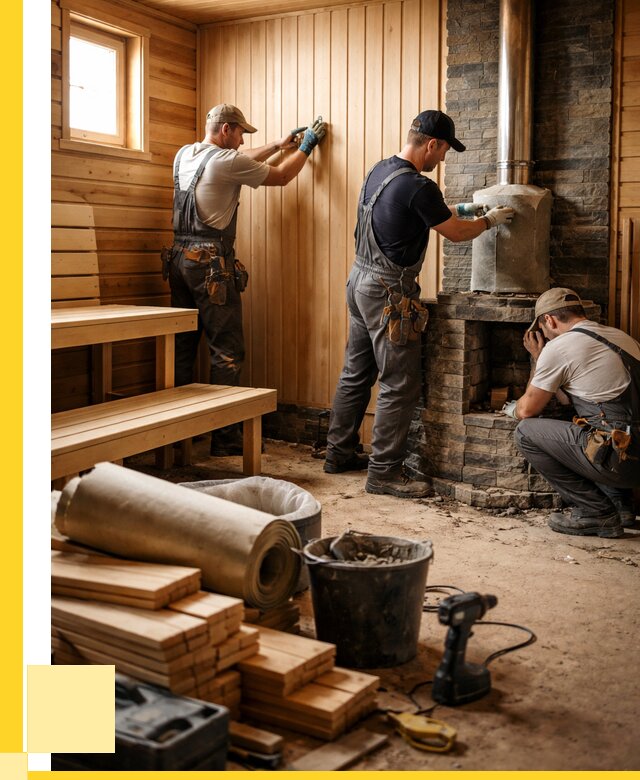 Ремонт бань под ключ в Саратове от 46049 р. | ЭриданСрт