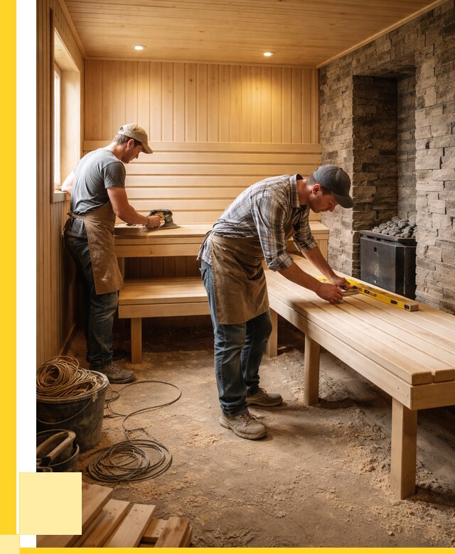 Отделка бани в Саратове: внутренняя отделка от 3070 р. | ЭриданСрт