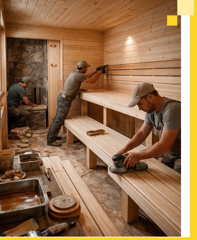 Профессиональная отделка бань в Саратове под ключ, с гарантией