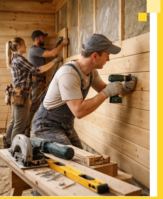 Обшивка бань под ключ в Саратове: отделка стен и потолков