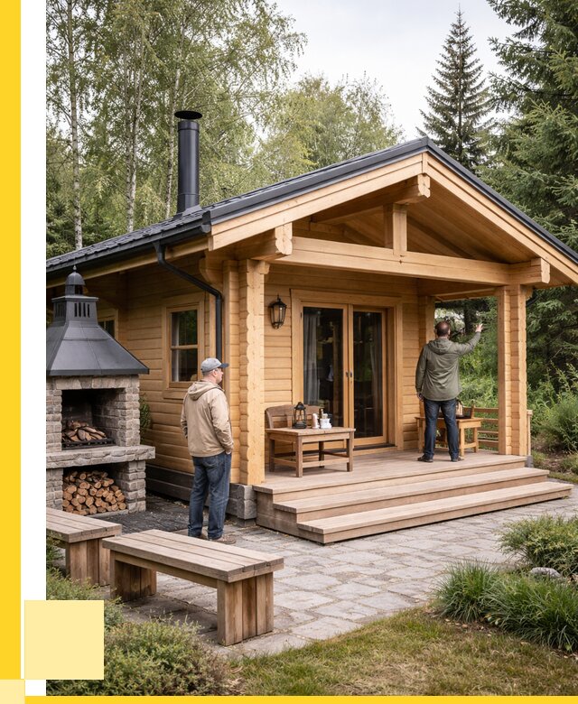 Деревянные бани под ключ в Саратове от 460485 р. | ЭриданСрт