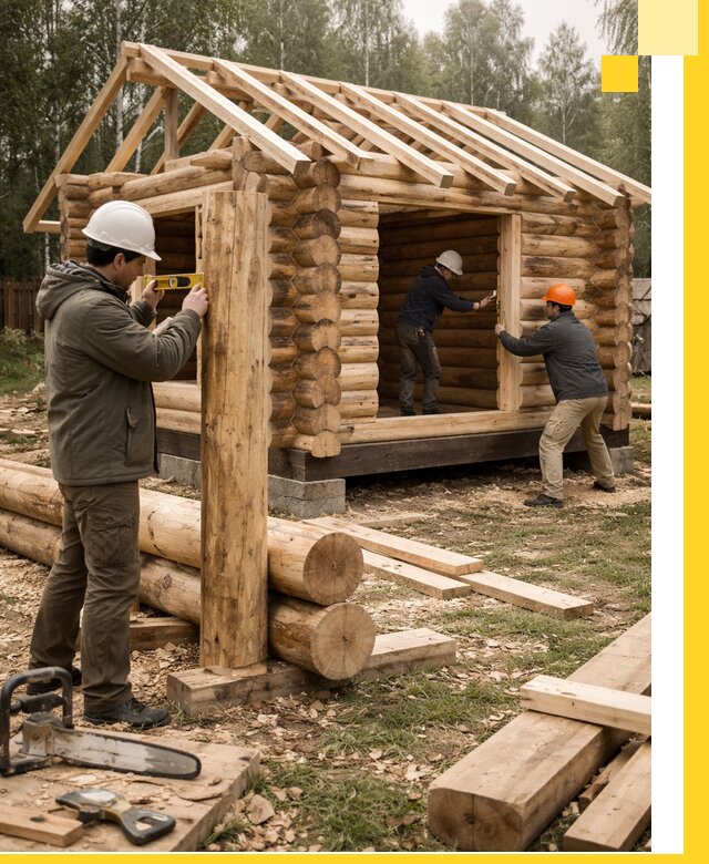 Строительство бань для дачи под ключ в Саратове с доставкой и монтажом