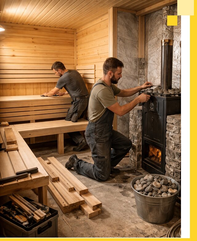 Дизайн и строительство интерьеров бань под ключ в Саратове